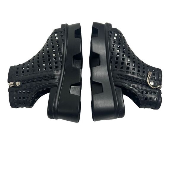 Cult NWT Size 6 Women's Black Platform Cut-Out Open Toe Thick Soled Sandal - Picture 8 of 10